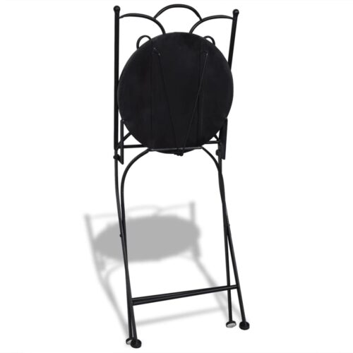 3-Piece Bistro Set Ceramic Tile Blue White - Image 10