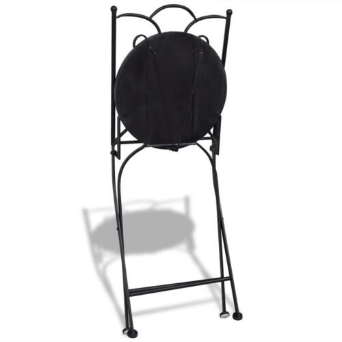 3-Piece Bistro Set Ceramic Tile Terracotta White - Image 10