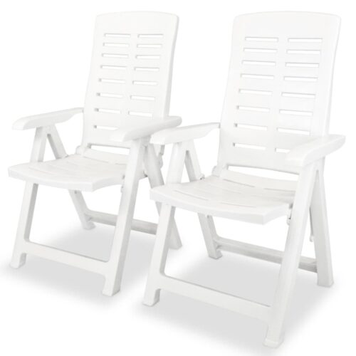 3-Piece Bistro Set Plastic White - Image 3