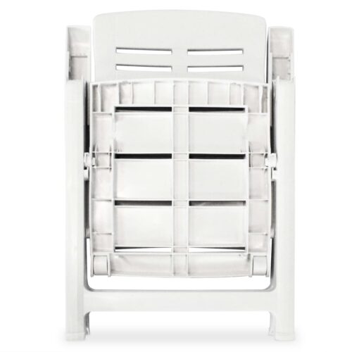 3-Piece Bistro Set Plastic White - Image 7