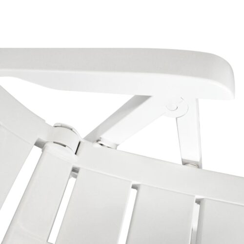 3-Piece Bistro Set Plastic White - Image 8