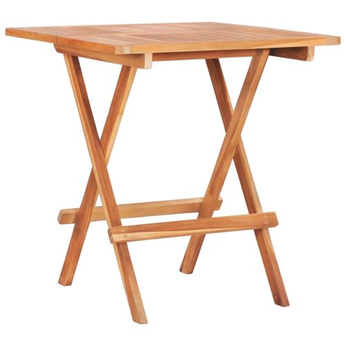3-Piece Outdoor Chairs Table Set Garden Patio Bistro Wooden Dining Furniture - Image 3