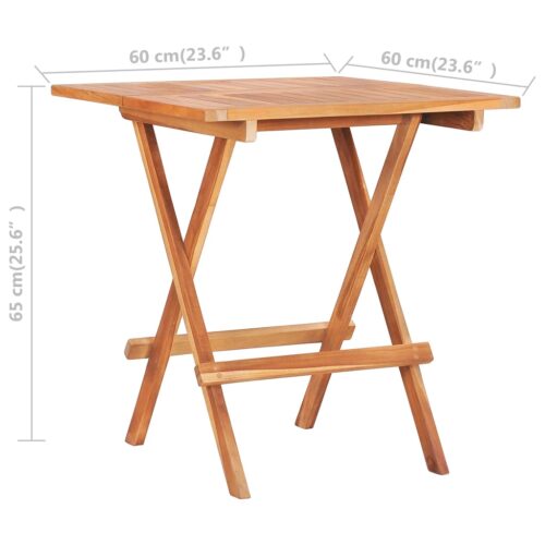 3-Piece Outdoor Chairs Table Set Garden Patio Bistro Wooden Dining Furniture - Image 9