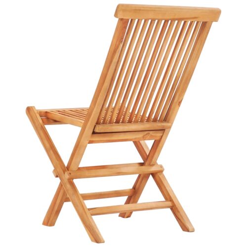 3-Piece Folding Bistro Set Acacia Wood Timber Outdoor Patio Furniture - Image 9