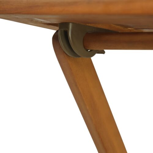 3-Piece Folding Bistro Set with Cushions Acacia Wood Timber Outdoor Patio Furniture - Image 10