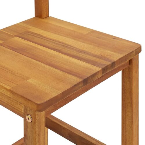 3-Piece Garden Bar Set Wood Timber Outdoor Patio Furniture Acacia - Image 8