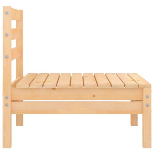 3-Piece Garden Lounge Set Pine Wood Outdoor Patio Furniture - Image 4