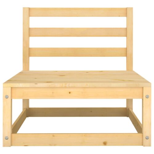 3-Piece Garden Lounge Set Pine Wood Outdoor Patio Furniture - Image 6