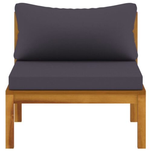 3-Piece Garden Lounge Set with Cushion Acacia Wood Timber Outdoor Patio Furniture - Image 8