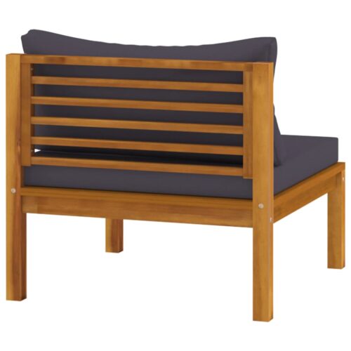 3-Piece Garden Lounge Set with Cushion Acacia Wood Timber Outdoor Patio Furniture - Image 9