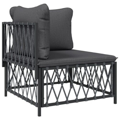3-Piece Outdoor Sofa Set Garden Patio Lounge Chairs Cushions Furniture Setting - Image 4