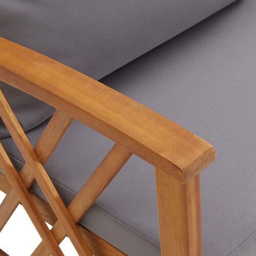 3-Piece Garden Lounge Set with Cushions Acacia Wood Timber Outdoor Patio Furniture - Image 8
