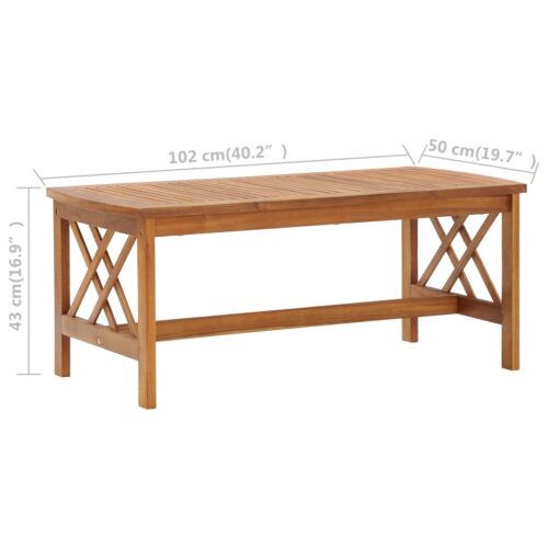 3-Piece Garden Lounge Set with Cushions Acacia Wood Timber Outdoor Patio Furniture - Image 10