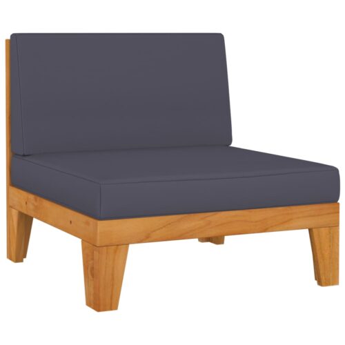 3-Piece Garden Lounge Set with Cushions Acacia Wood Timber Outdoor Patio Furniture - Image 4