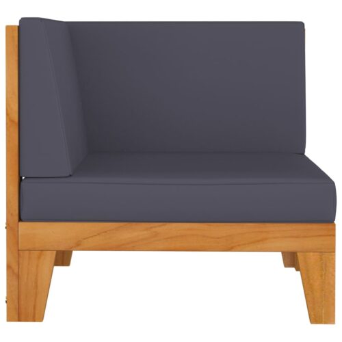 3-Piece Garden Lounge Set with Cushions Acacia Wood Timber Outdoor Patio Furniture - Image 7