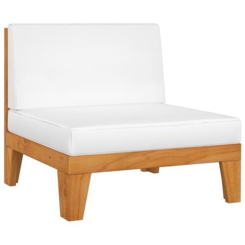 3-Piece Garden Lounge Set with Cushions Acacia Wood Timber Outdoor Patio Furniture - Image 4