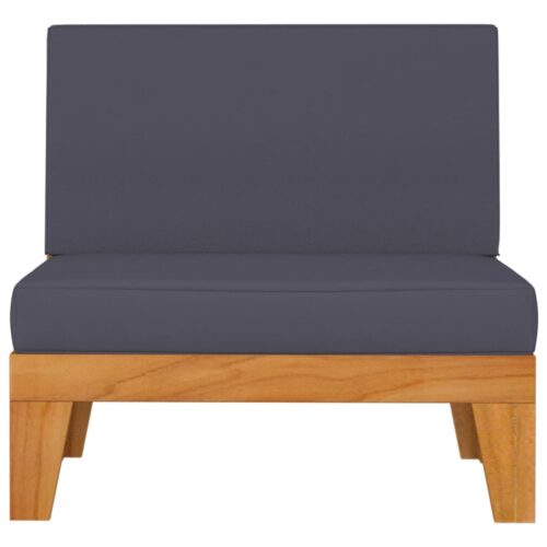 3-Piece Garden Lounge Set with Cushions Acacia Wood Timber Outdoor Patio Furniture - Image 5