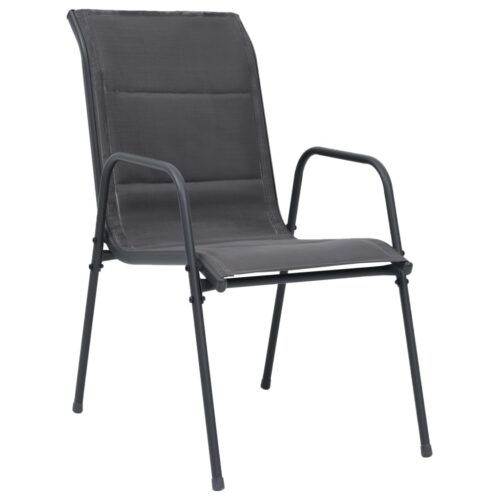 3-Piece Outdoor Dining Set Steel Anthracite - Image 4