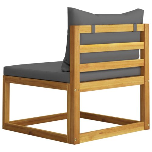 3-Seater Garden Sofa with Cushion Acacia Wood Timber Outdoor Patio Furniture - Image 11