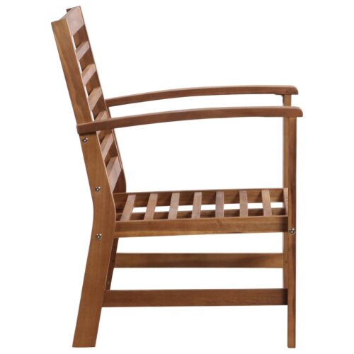 4-Piece Garden Lounge Set Acacia Wood Timber Outdoor Patio Furniture - Image 6