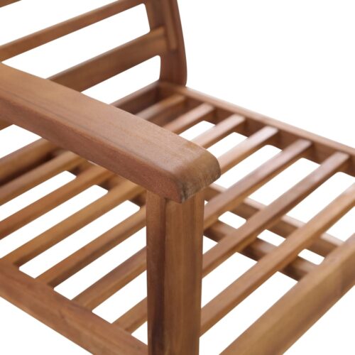 4-Piece Garden Lounge Set Acacia Wood Timber Outdoor Patio Furniture - Image 7