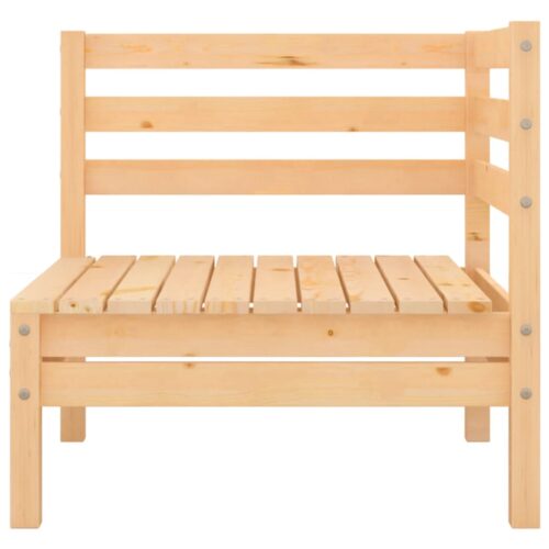 4-Piece Garden Lounge Set Pine Wood Outdoor Patio Furniture - Image 3