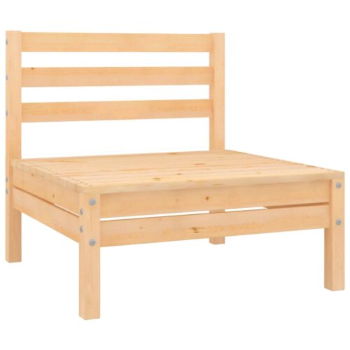 4-Piece Garden Lounge Set Pine Wood Outdoor Patio Furniture - Image 5