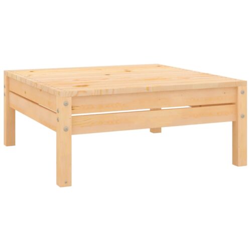 4-Piece Garden Lounge Set Pine Wood Outdoor Patio Furniture - Image 9