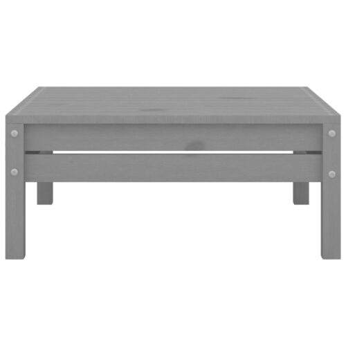 4-Piece Garden Lounge Set Pine Wood Outdoor Patio Furniture Grey - Image 10
