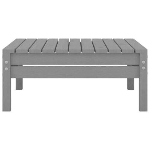4-Piece Garden Lounge Set Pine Wood Outdoor Patio Furniture Grey - Image 11