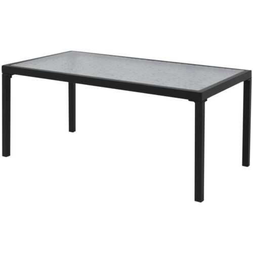 4-Piece Garden Lounge Set Textilene Black - Image 4