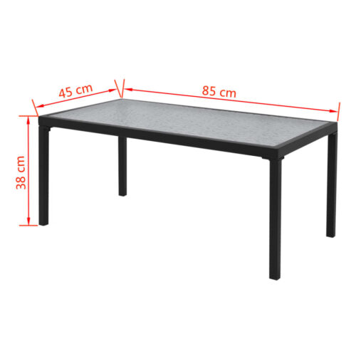 4-Piece Garden Lounge Set Textilene Black - Image 9