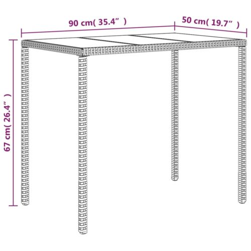 4-Piece Garden Lounge Set with Cushions Black Poly Rattan Wicker Outdoor Patio Furniture - Image 10