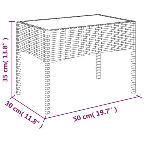 4-Piece Garden Lounge Set with Cushions Grey Poly Rattan Wicker Outdoor Patio Furniture - Image 11