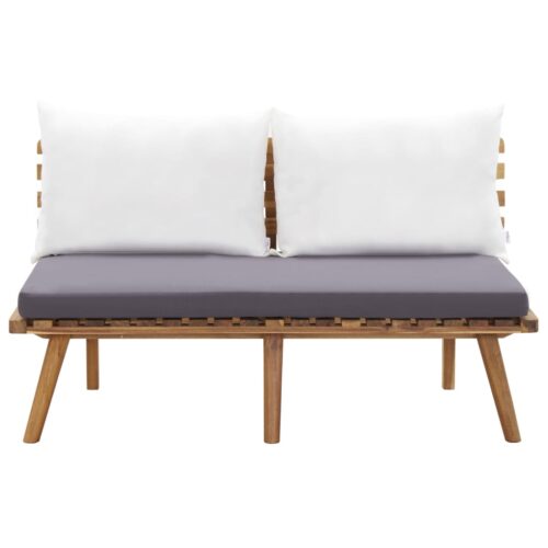 4-Piece Garden Lounge Set with Cushions Acacia Wood Timber Outdoor Patio Furniture - Image 6
