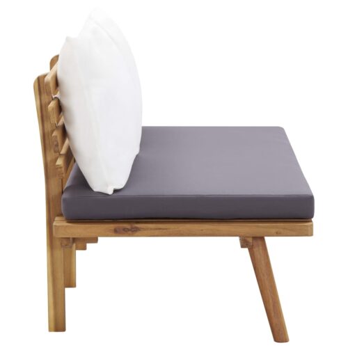4-Piece Garden Lounge Set with Cushions Acacia Wood Timber Outdoor Patio Furniture - Image 7
