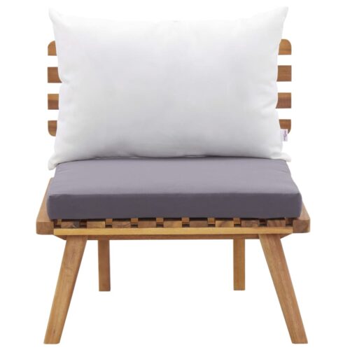 4-Piece Garden Lounge Set with Cushions Acacia Wood Timber Outdoor Patio Furniture - Image 9