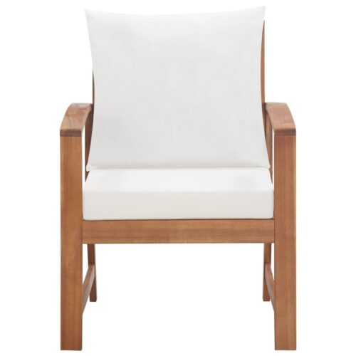 4-Piece Garden Lounge Set with Cushions Acacia Wood Timber Outdoor Patio Furniture - Image 11