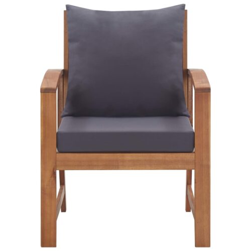 4-Piece Garden Lounge Set with Cushions Acacia Wood Timber Outdoor Patio Furniture - Image 11