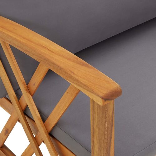 4-Piece Garden Lounge Set with Cushions Acacia Wood Timber Outdoor Patio Furniture - Image 10