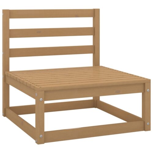 4-Piece Garden Lounge Set with Cushions Pine Wood Outdoor Patio Furniture - Image 5
