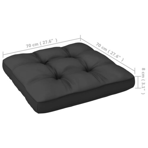 4-Piece Garden Lounge Set with Cushions Pine Wood Outdoor Patio Furniture - Image 11