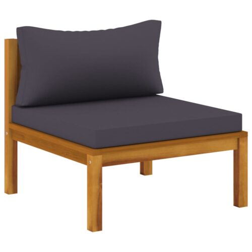 4-Seater Garden Sofa with Cushion Acacia Wood Timber Outdoor Patio Furniture - Image 8