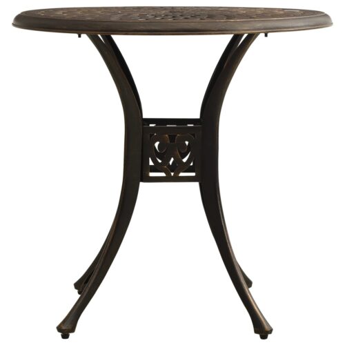 5-Piece Bistro Set Cast Aluminium Bronze - Image 9