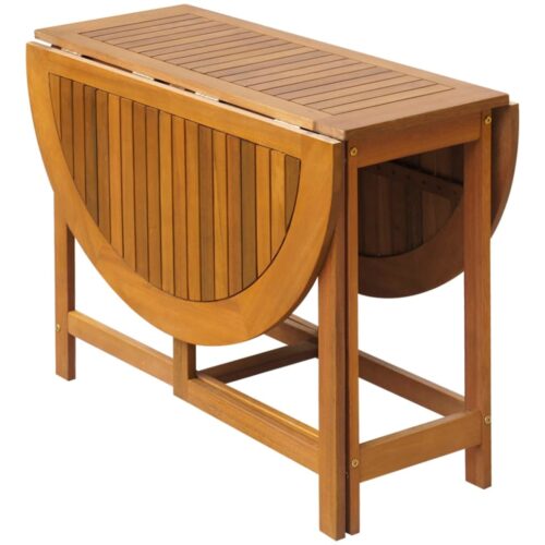 5-Piece Folding Outdoor Dining Set Solid Acacia Wood - Image 3
