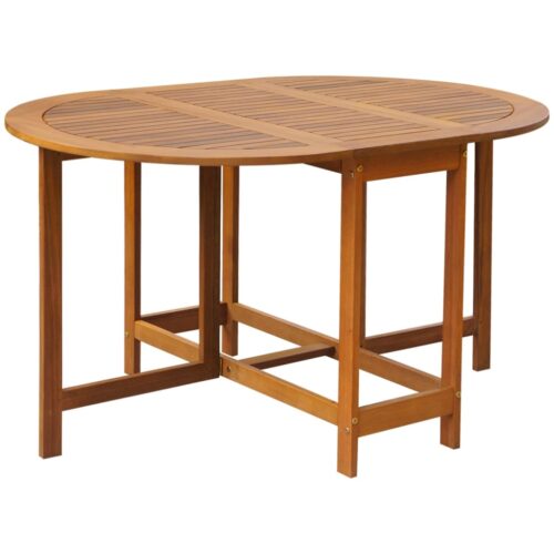5-Piece Folding Outdoor Dining Set Solid Acacia Wood - Image 4