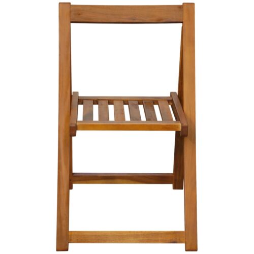 5-Piece Folding Outdoor Dining Set Solid Acacia Wood - Image 9