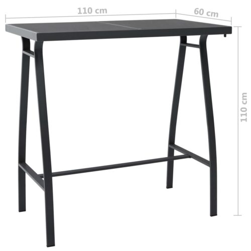 5-Piece Garden Bar Set Black - Image 5