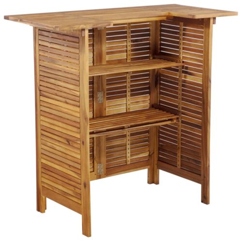5-Piece Garden Bar Set Wood Timber Outdoor Patio Furniture Acacia - Image 5