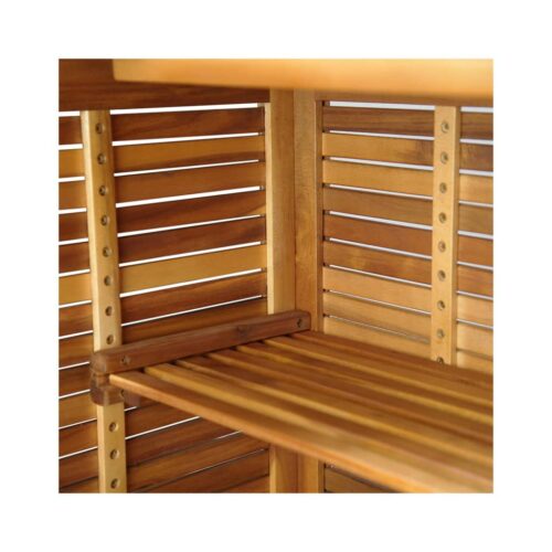 5-Piece Garden Bar Set Wood Timber Outdoor Patio Furniture Acacia - Image 7